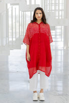 Ruby Swirl Bandhani Tunic Set - CiceroniKurta Set, Everyday WearSilai Studio