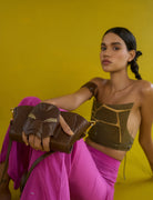 Rudra Wristlet in Tan - CiceroniWalletEconock