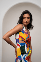 Ruel Draped Mini Dress - CiceroniDressesAdvait