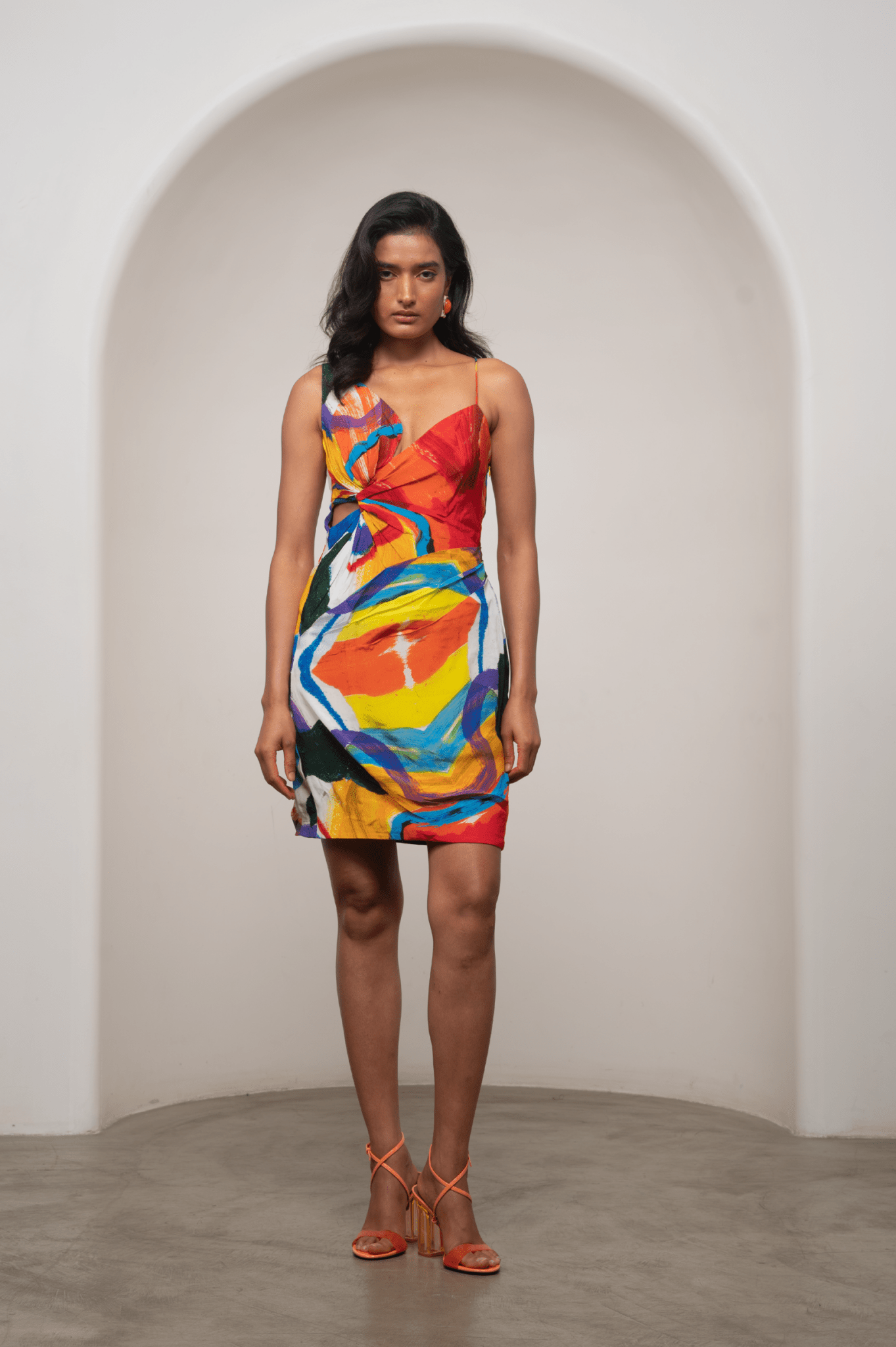 Ruel Draped Mini Dress - CiceroniDressesAdvait
