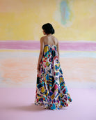 Rumi Maxi Dress in Arcade Print - CiceroniDressesHappi Space