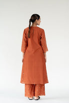 Rust Fiza Kurta (Set of 2) - CiceroniKurta Set, Festive WearNirjara