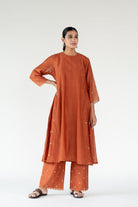 Rust Fiza Kurta (Set of 2) - CiceroniKurta Set, Festive WearNirjara