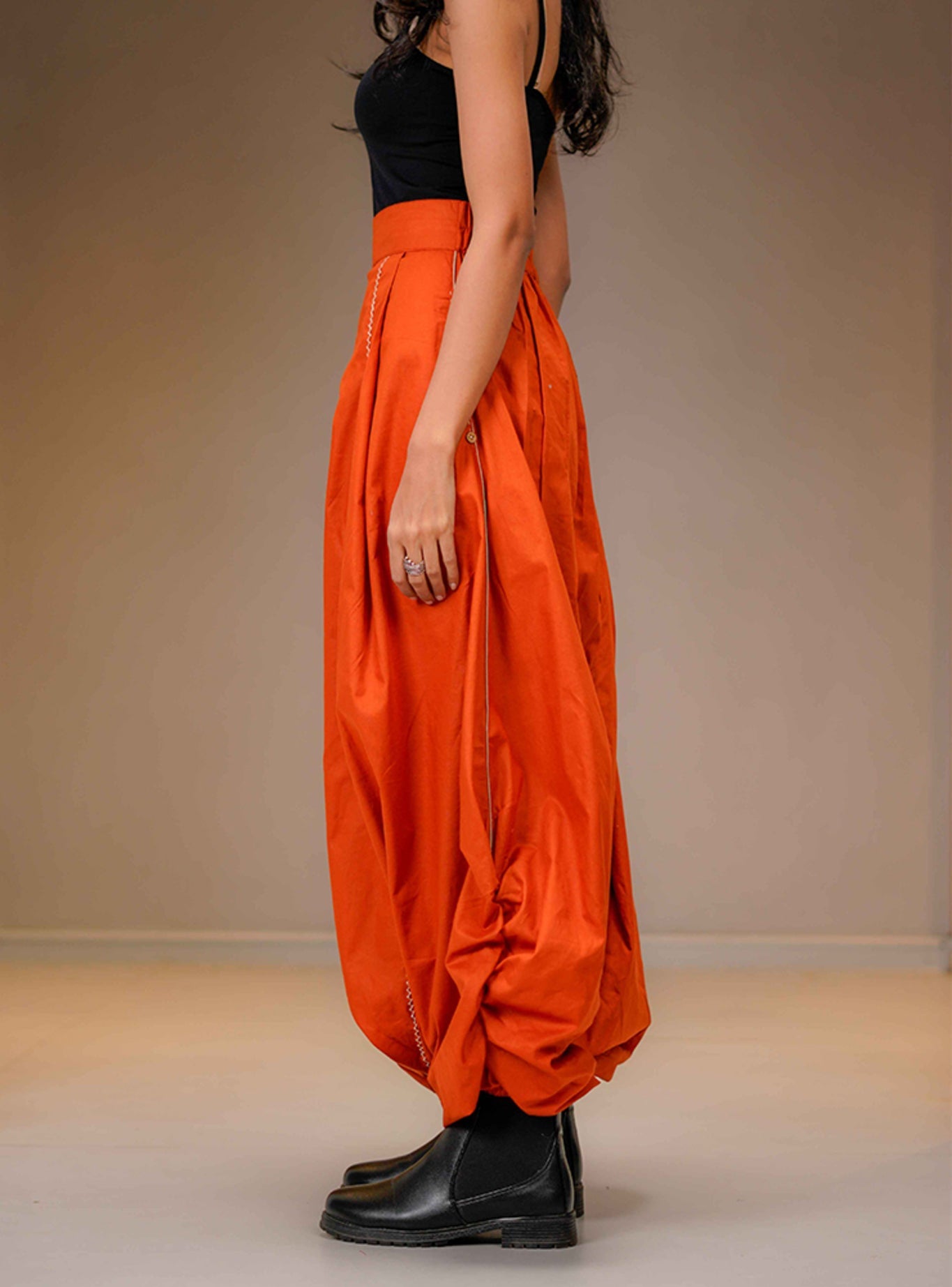 Rust Harem Pants - CiceroniPantsPrathaa