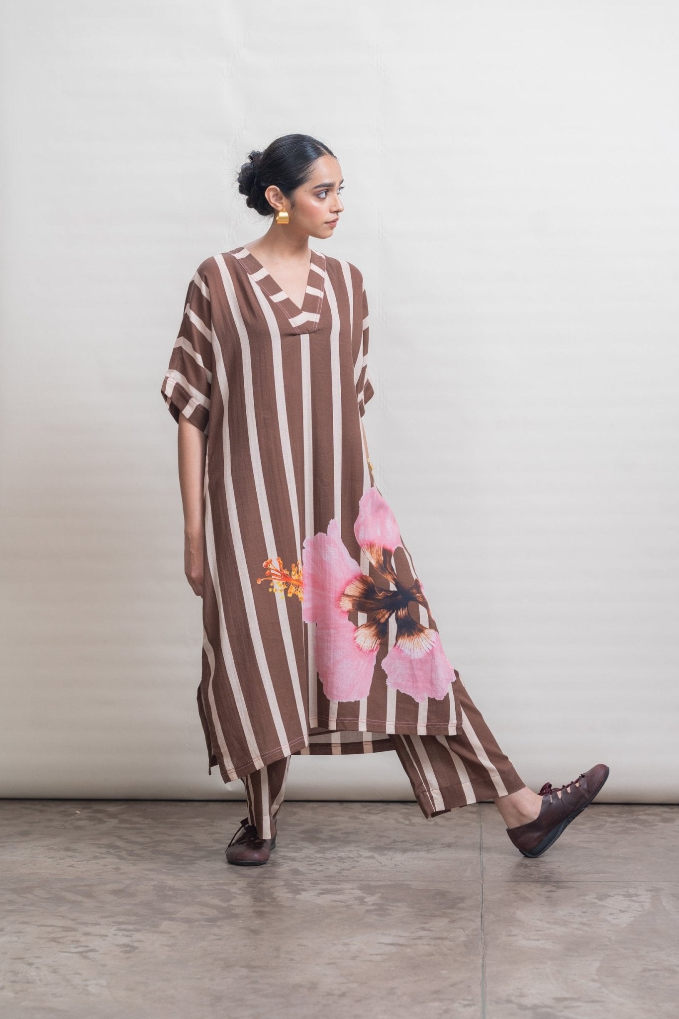 Ruth Aven Set - Rustwood Brown - CiceroniKurta Set, Everyday WearRaga & Co.