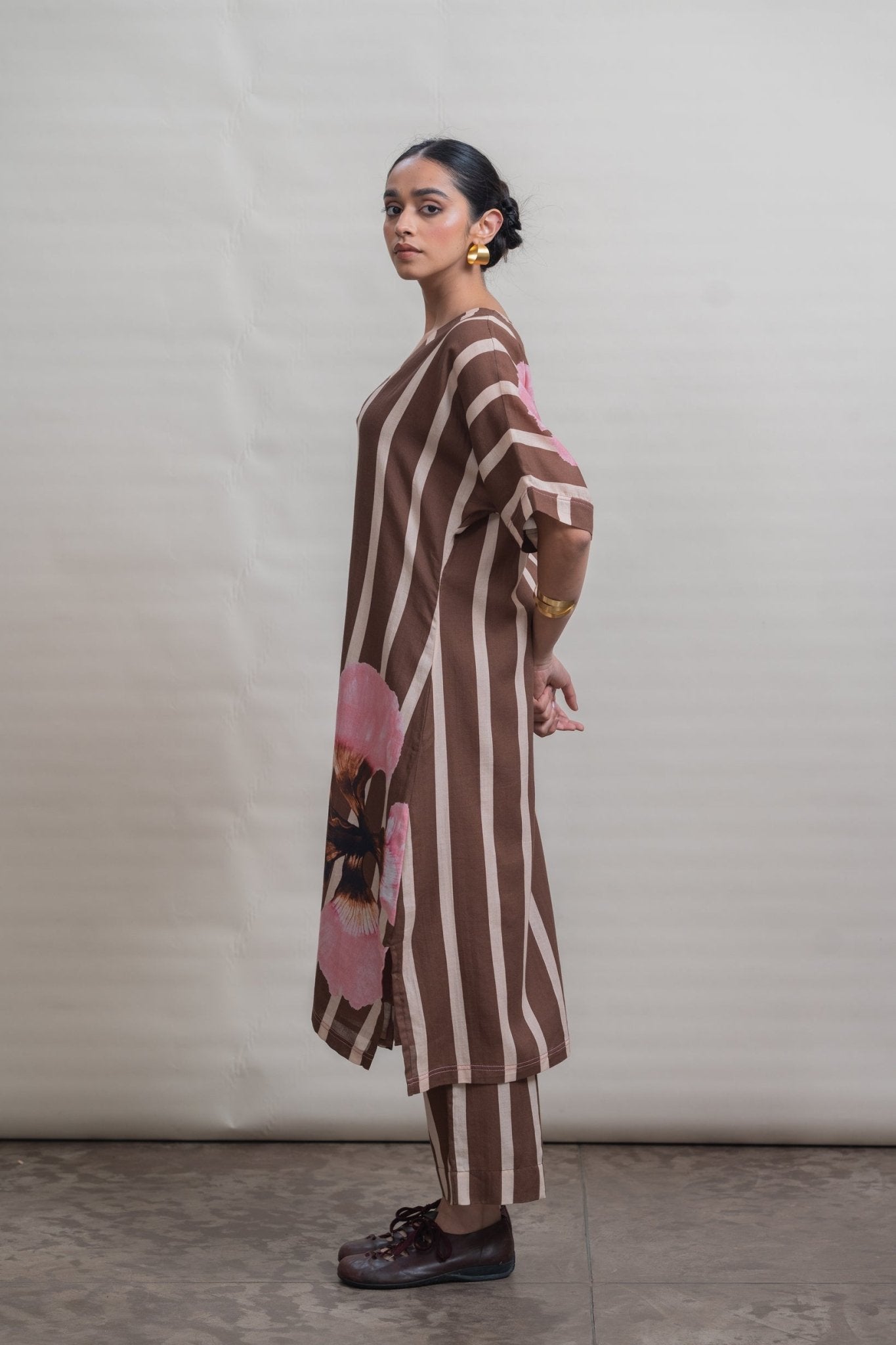 Ruth Aven Set - Rustwood Brown - CiceroniKurta Set, Everyday WearRaga & Co.