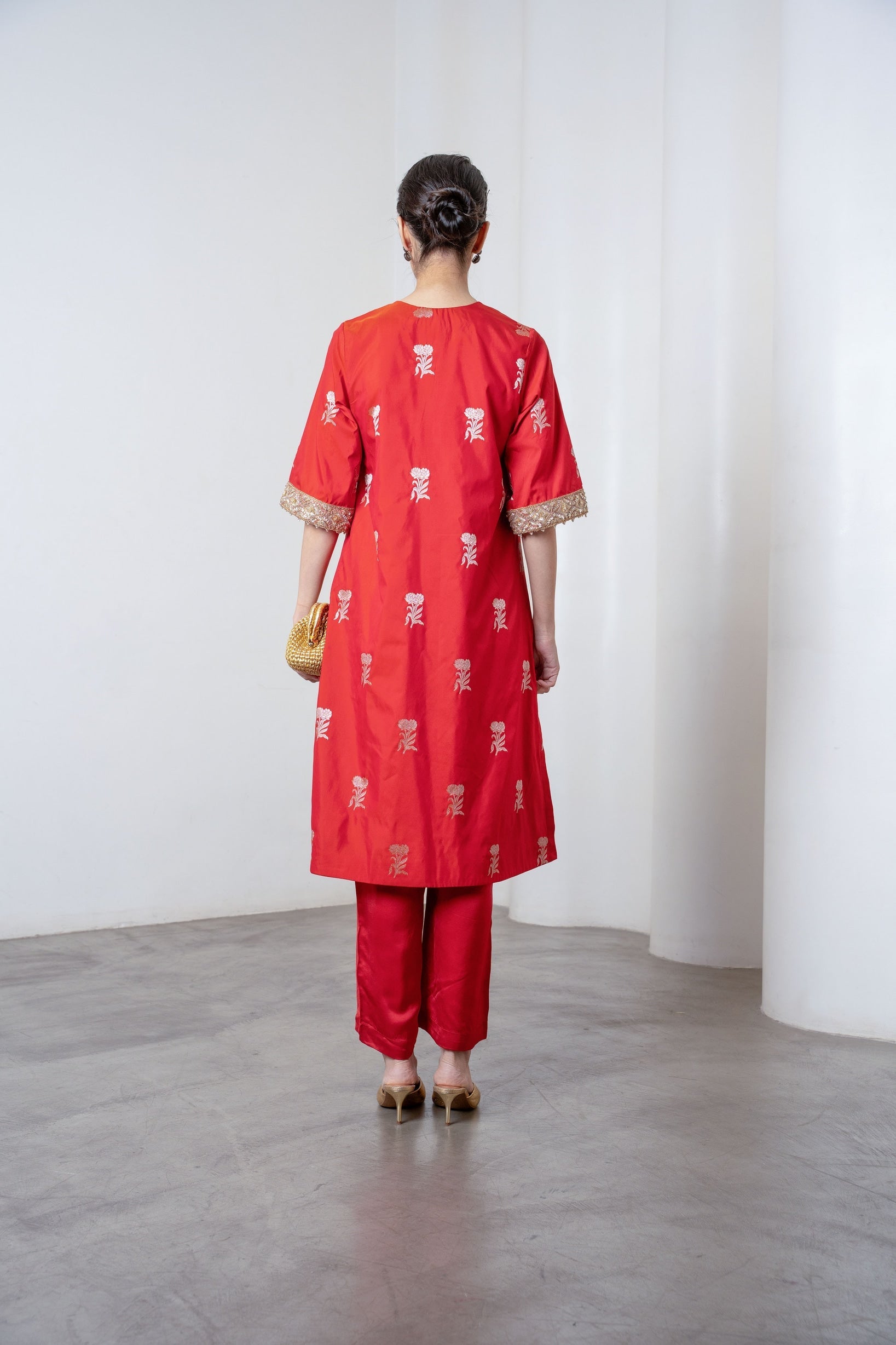 Rysa Kurta Set Rust - CiceroniKurta Set, Festive WearShriya Singhi