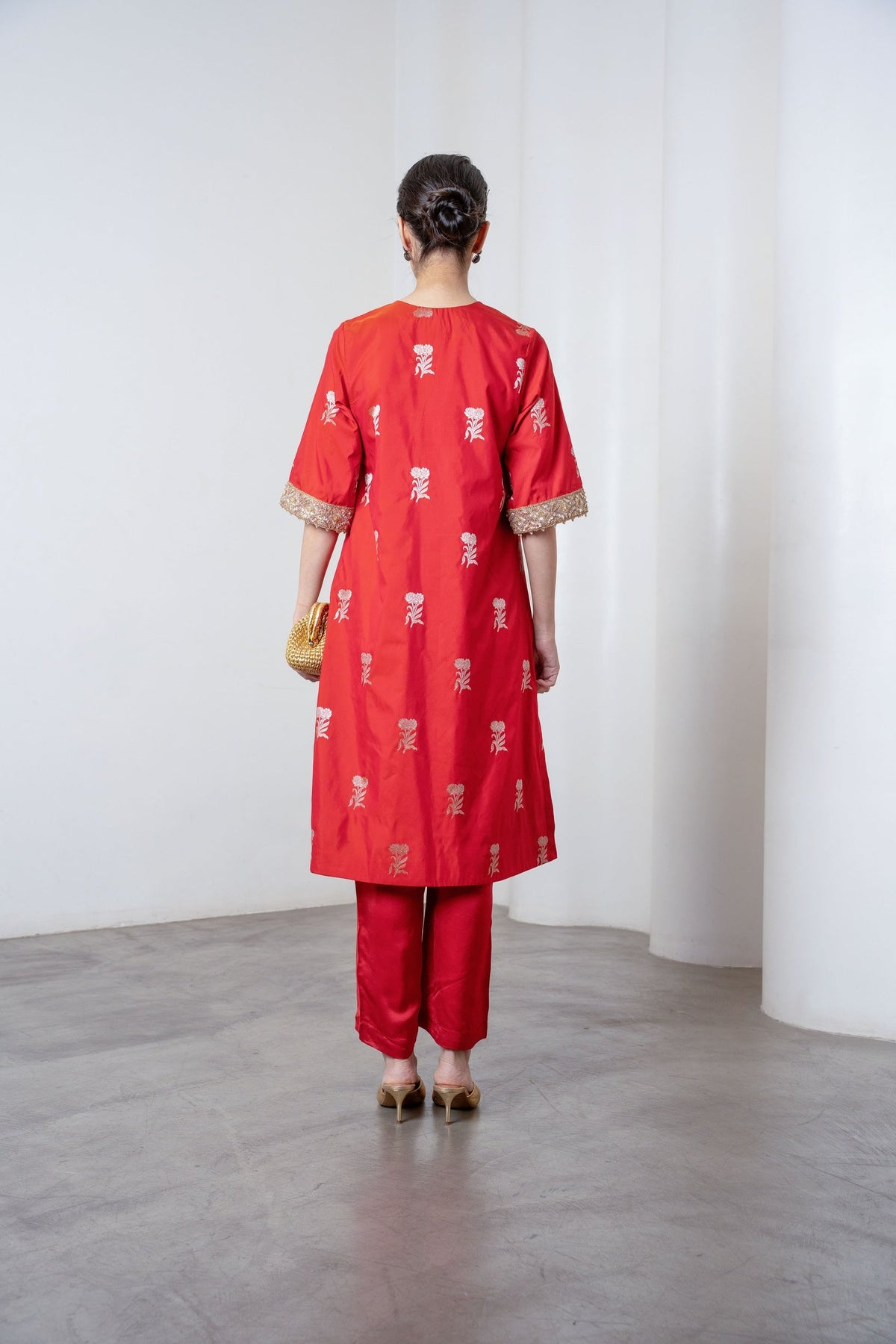 Rysa Kurta Set Rust - CiceroniKurta Set, Festive WearShriya Singhi