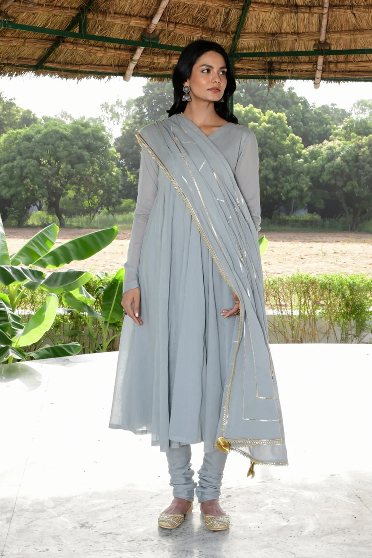 Saanjh Taani Anarkali Suit - CiceroniKurta Set, Festive WearOmaana