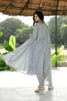 Saanjh Taani Anarkali Suit - CiceroniKurta Set, Festive WearOmaana