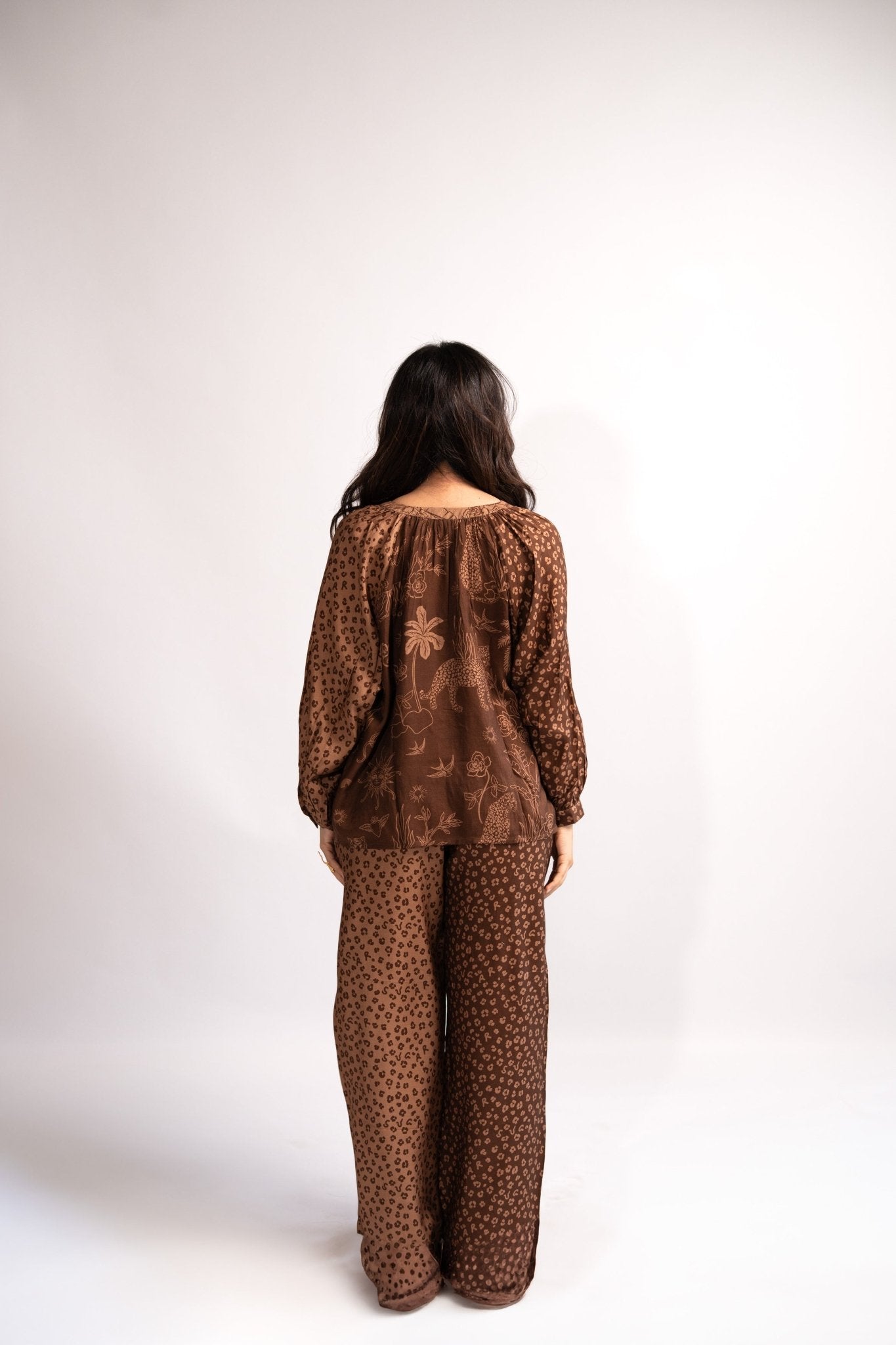 Safari Balloon Sleeve Top - CiceroniTopsLabel Sugar