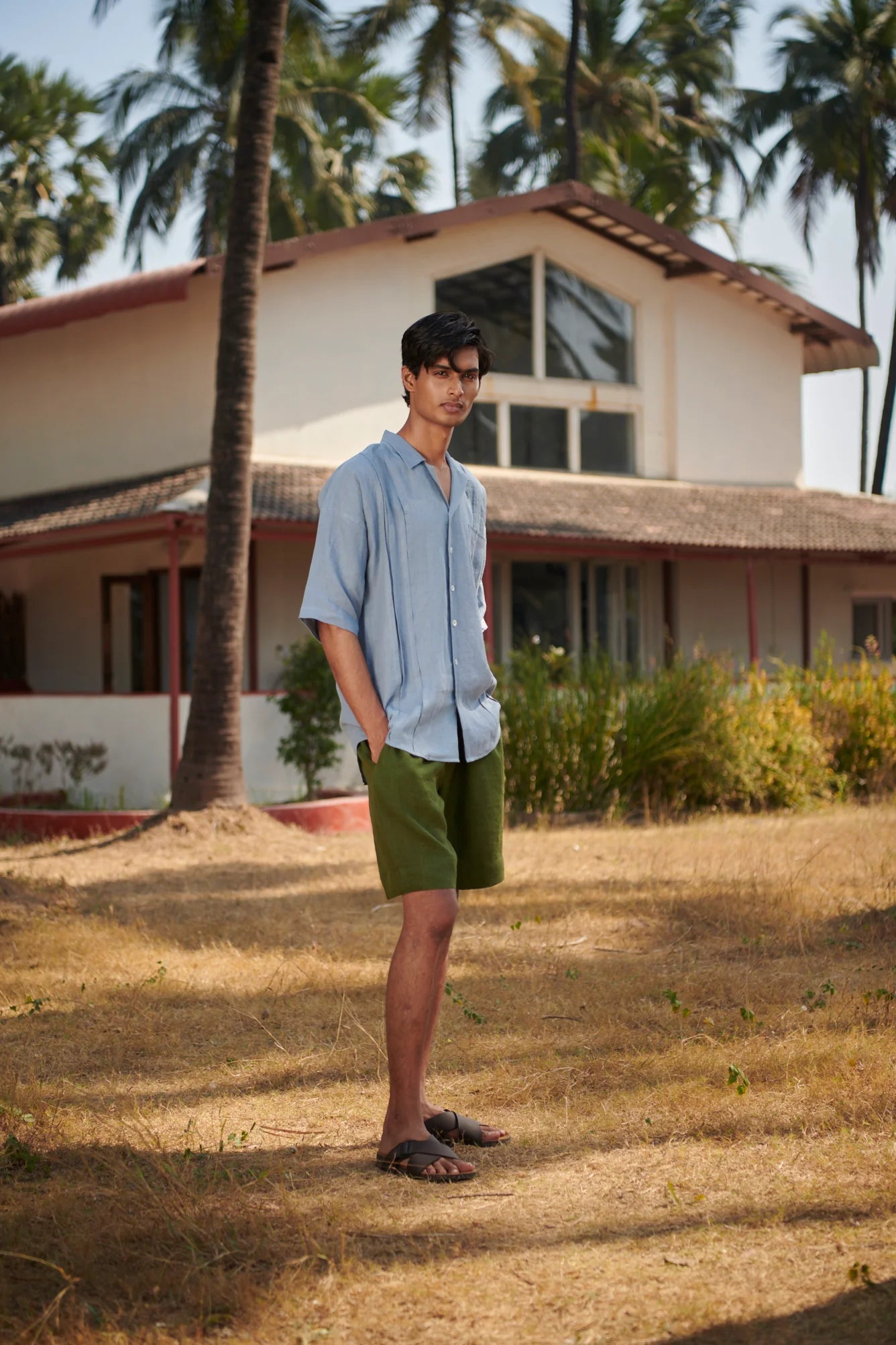 Safari Linen Men's Golf Shorts - CiceroniShortsSaphed