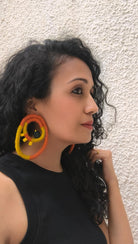 Saffron Orbit Earrings - CiceroniEarringsBandish