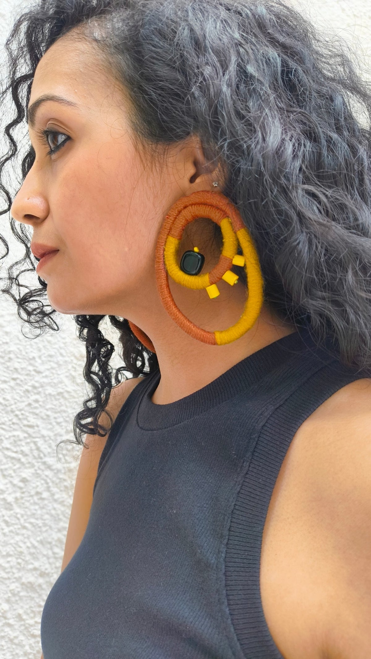 Saffron Orbit Earrings - CiceroniEarringsBandish