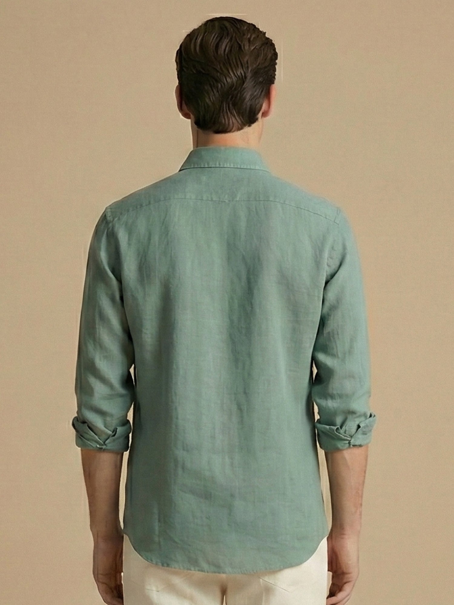 Sage Green 100% Pure Linen Shirt - CiceroniMen Shirtsbhrāta