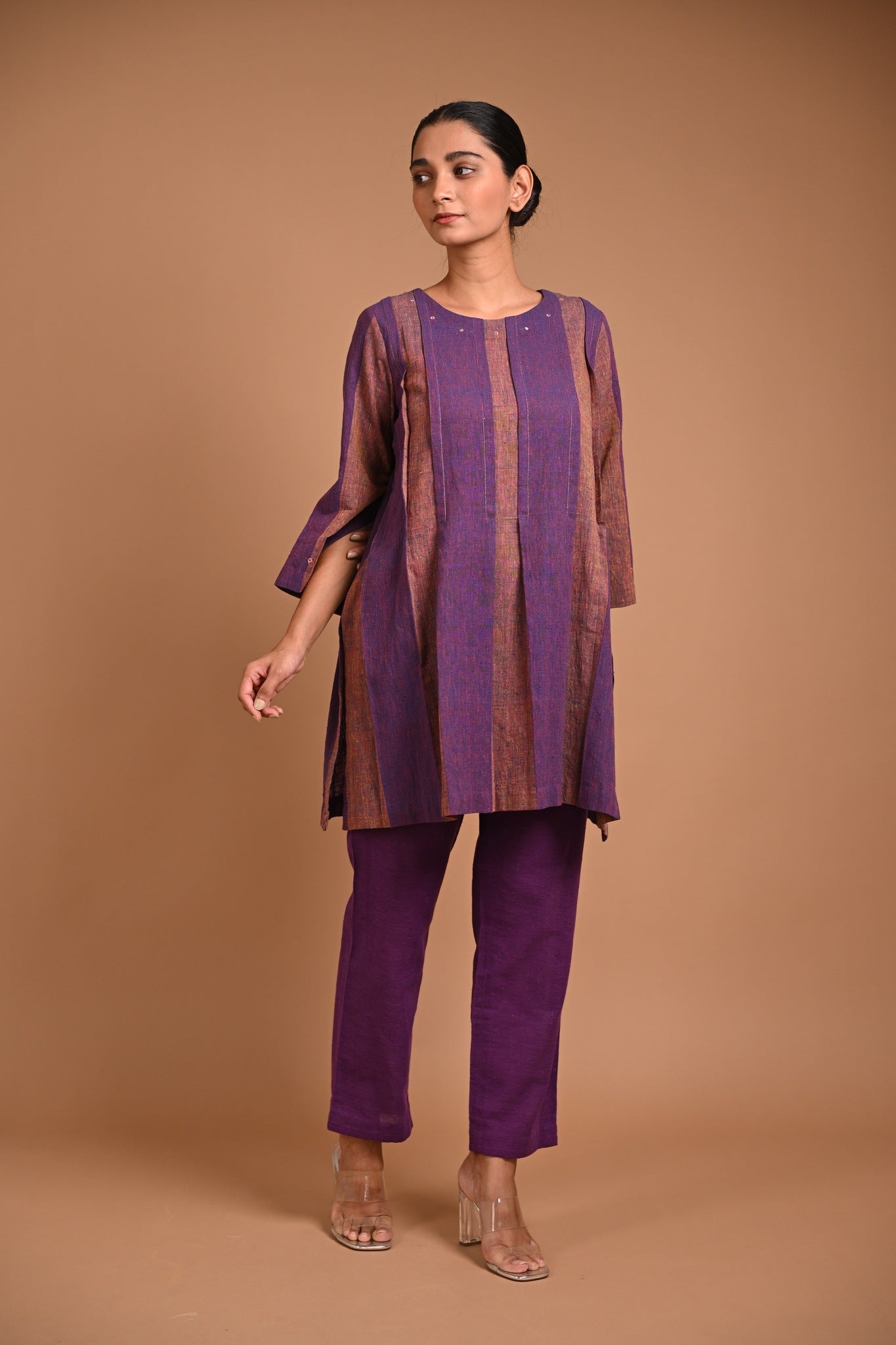 Sahaj Tunic in Purple - CiceroniTunicsRang by Rajvi