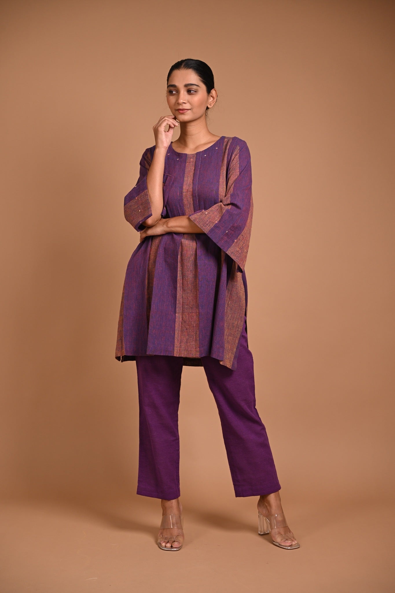 Sahaj Tunic in Purple - CiceroniTunicsRang by Rajvi