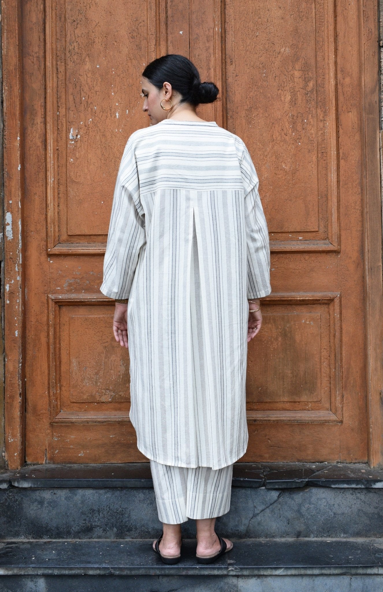 Salt and Pepper Antifit Co - ord Set - CiceroniKurta Set, Everyday WearHouse of Moxa