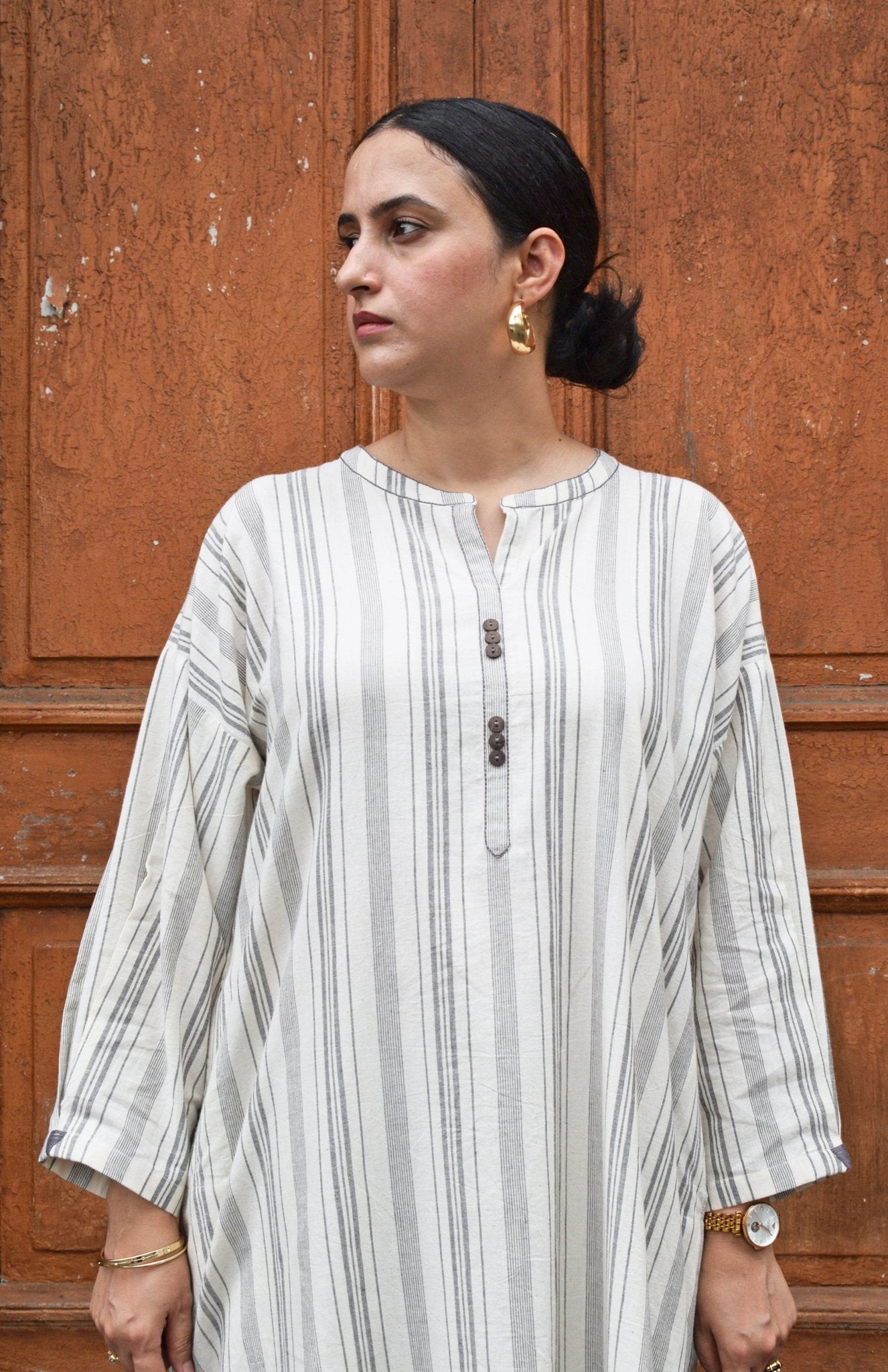 Salt and Pepper Antifit Co - ord Set - CiceroniKurta Set, Everyday WearHouse of Moxa