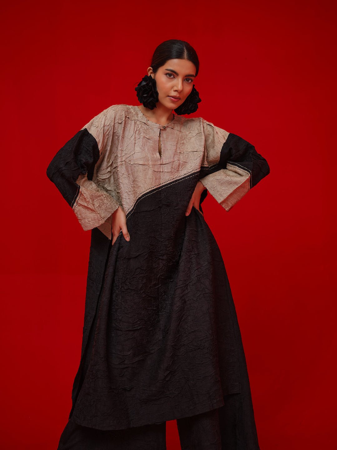 Salt Tunic - Black - CiceroniKurta, Everyday WearStoique