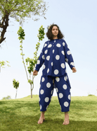 Salvia Co-ord Set - Indigo & White Polka - CiceroniCo-ord SetRAAS Life