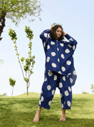 Salvia Co-ord Set - Indigo & White Polka - CiceroniCo-ord SetRAAS Life