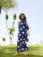 Salvia Co-ord Set - Indigo & White Polka - CiceroniCo-ord SetRAAS Life
