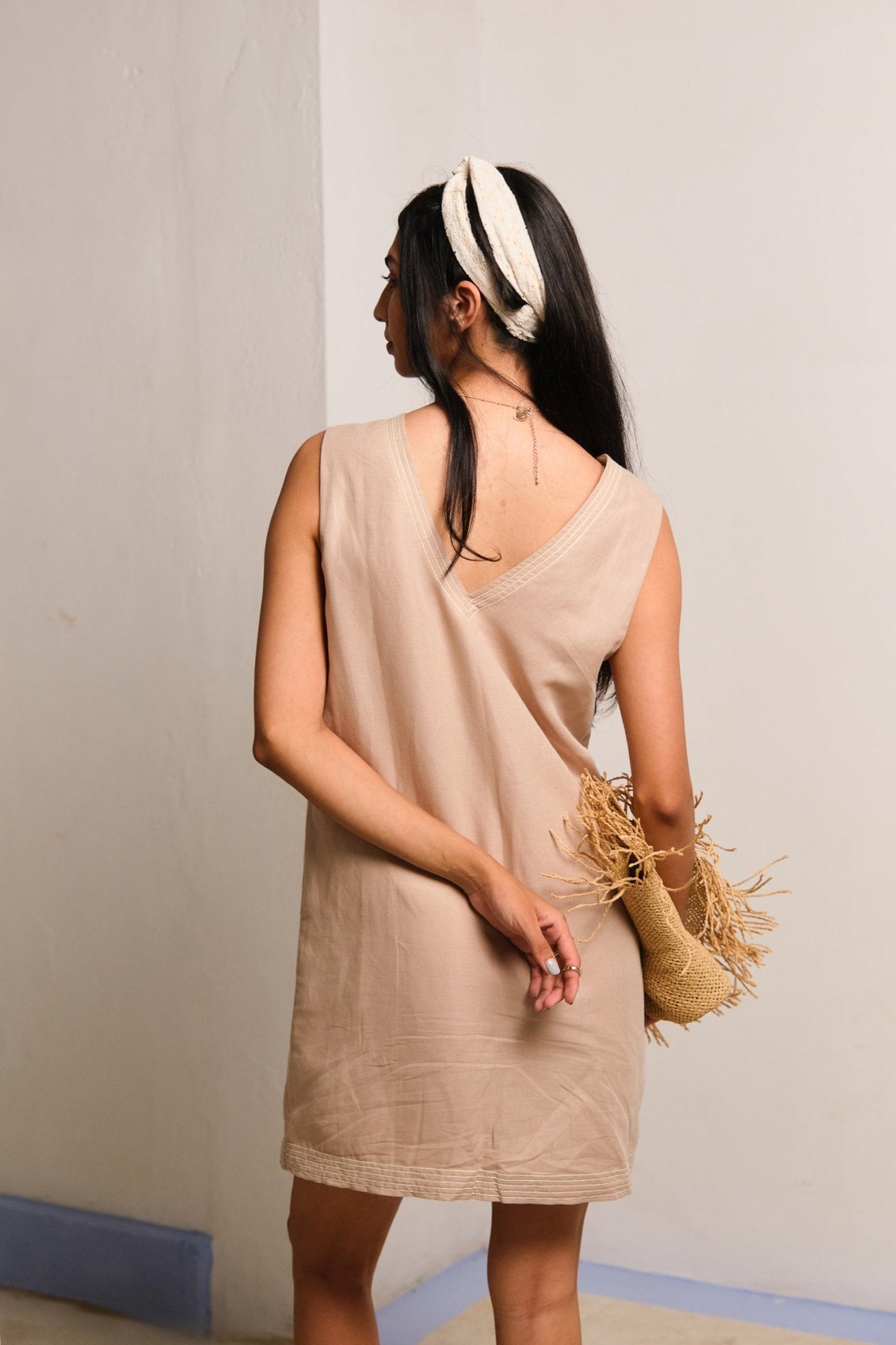 Sand Mini Dress - CiceroniDressesShimona