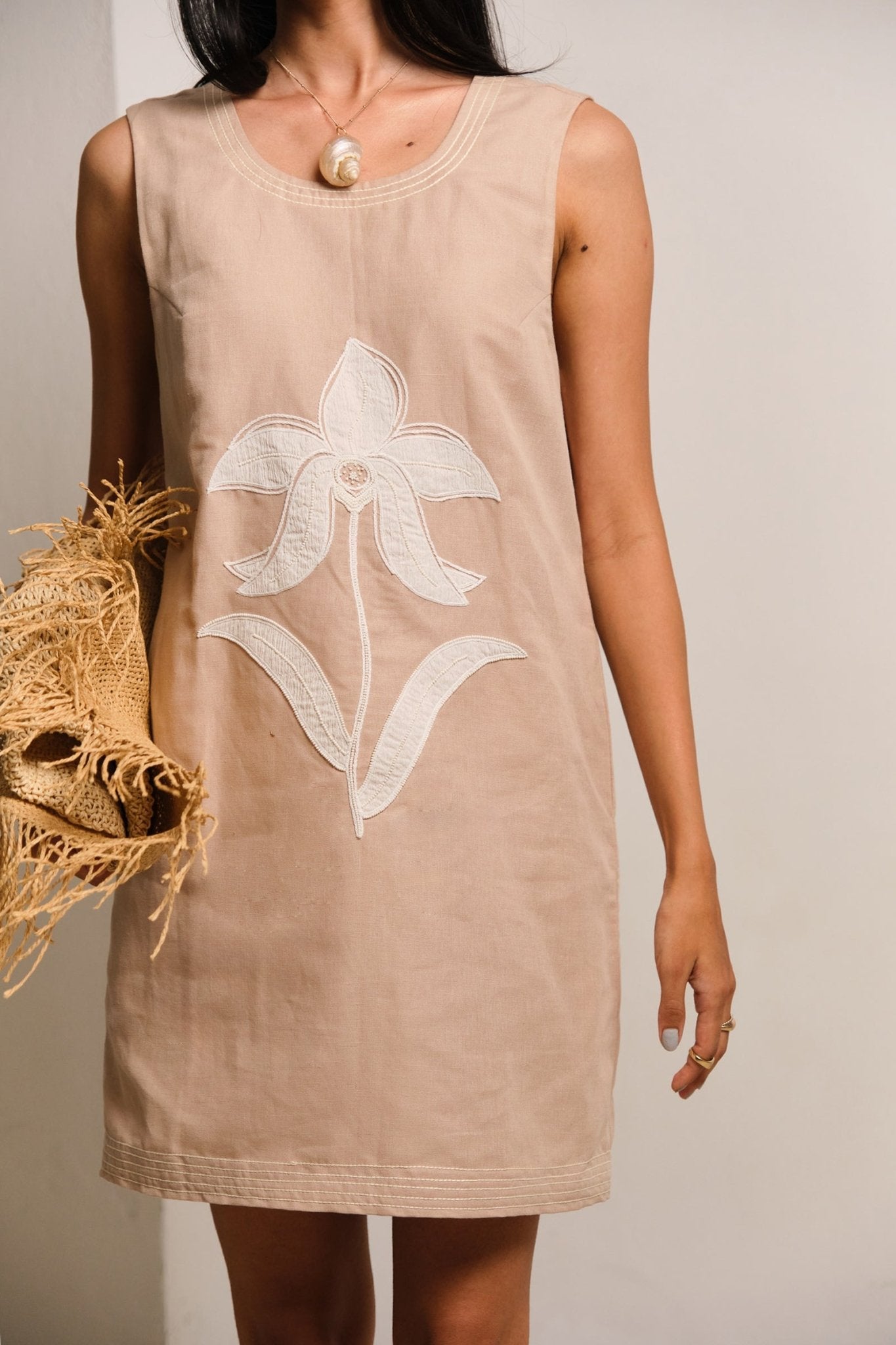 Sand Mini Dress - CiceroniDressesShimona