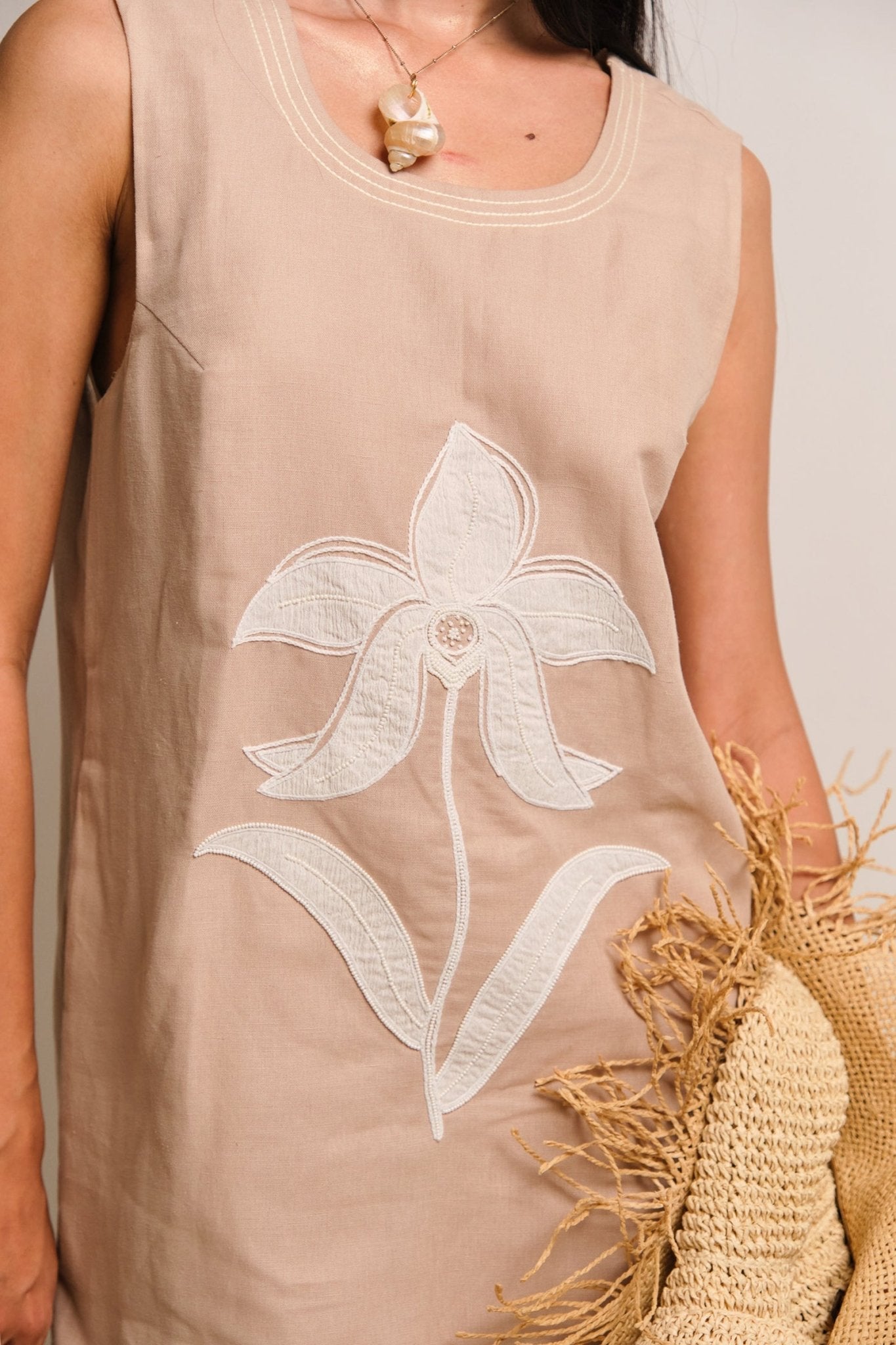 Sand Mini Dress - CiceroniDressesShimona