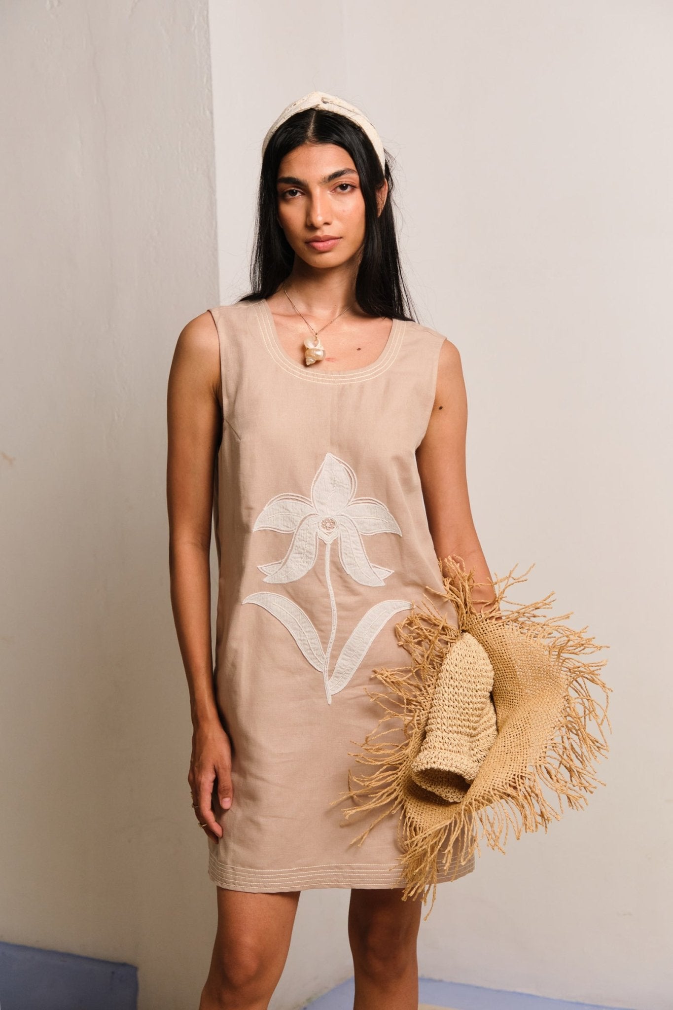Sand Mini Dress - CiceroniDressesShimona