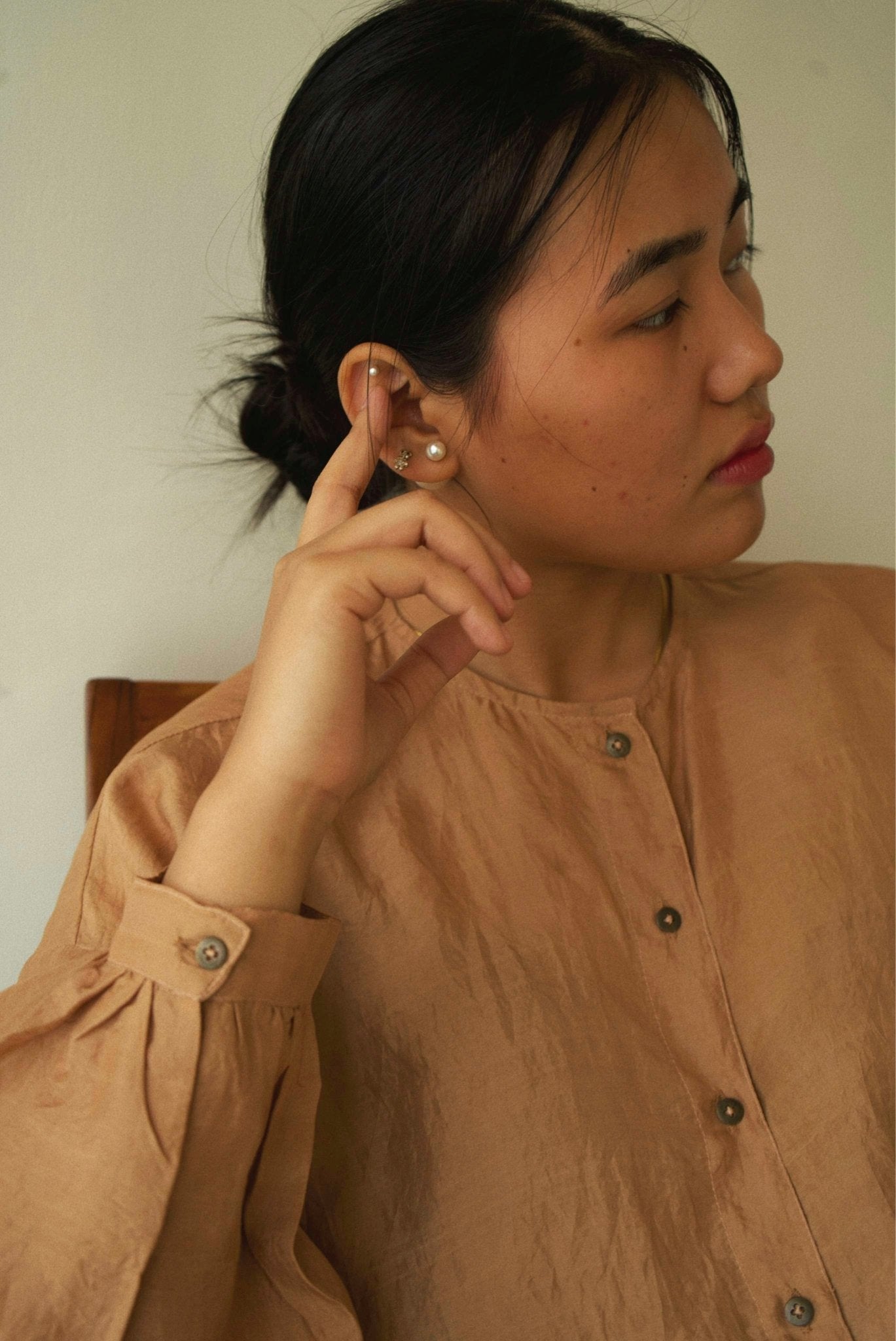 Sand Oversized Shirt - CiceroniWomen Shirtswith N.