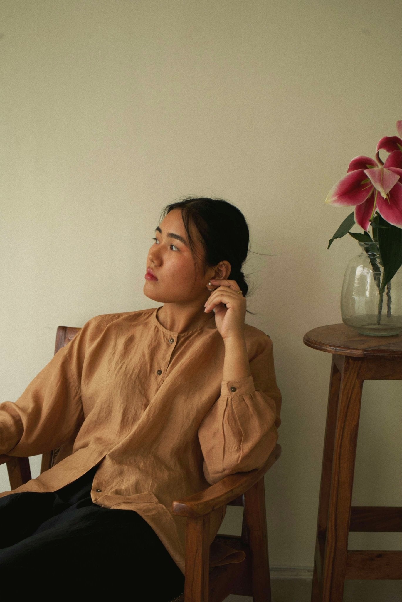 Sand Oversized Shirt - CiceroniWomen Shirtswith N.