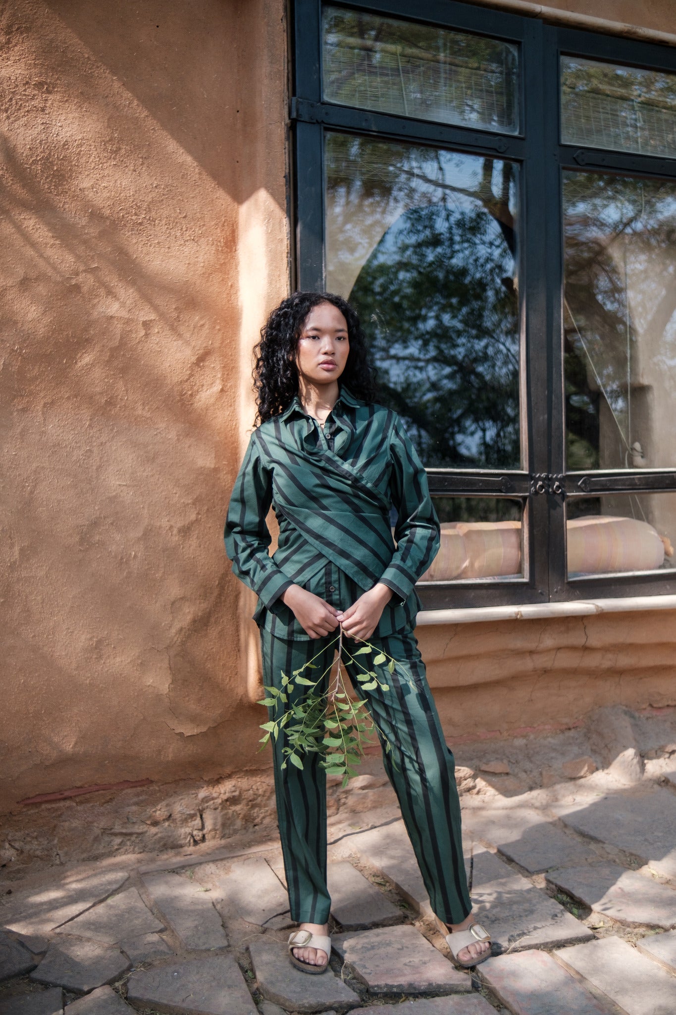 Sandra Straight Pants - Stripe Print - CiceroniPantsThe Terra Tribe