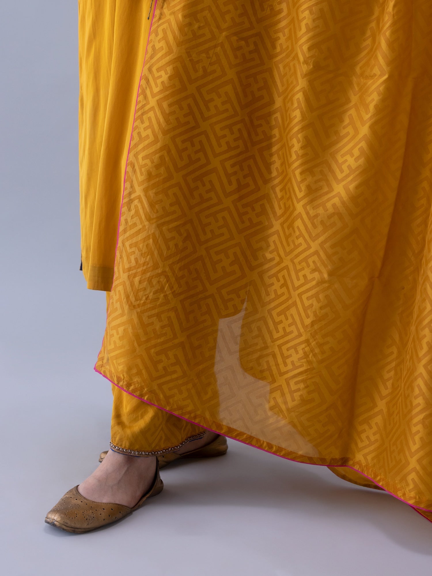 Sangye Yellow Dupatta - CiceroniDupattaShades of India
