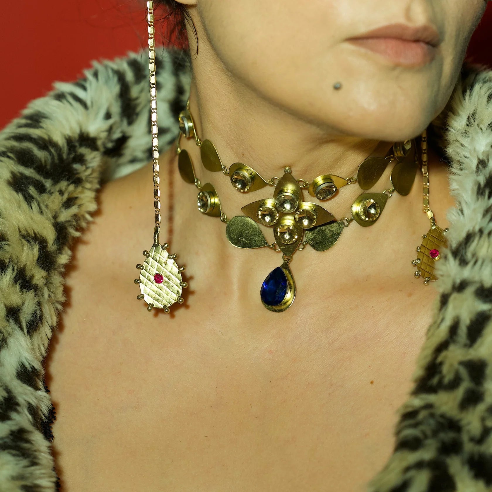 Sapphire Bloom Choker - CiceroniChokerBy Nirjari