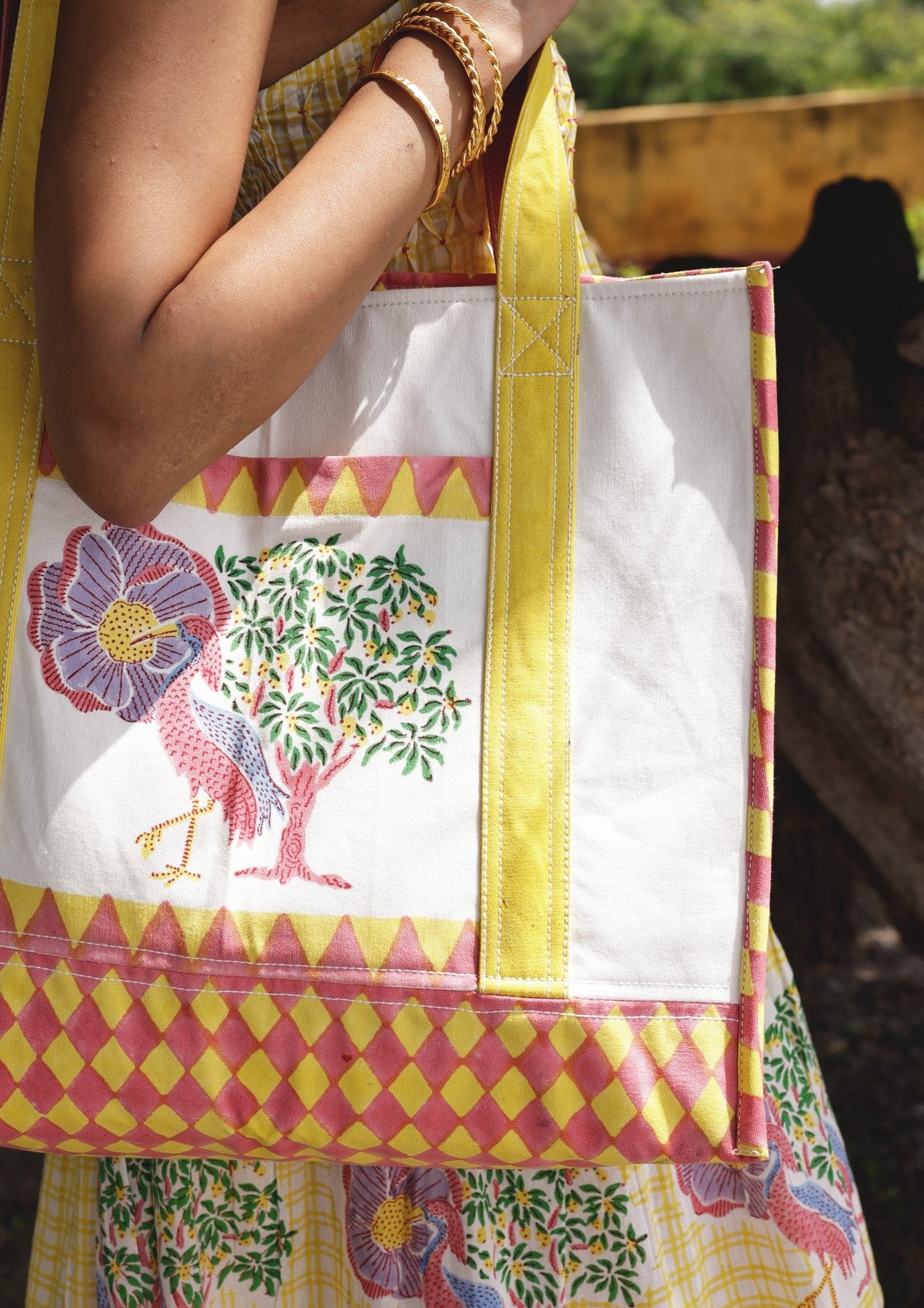 Saras Crane Tote Bag - CiceroniTote BagThe Raw India