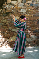 Sash Dress - Emerald - CiceroniDressesShaivyaa