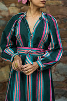 Sash Dress - Emerald - CiceroniDressesShaivyaa