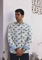 Sawai Shirt - Blue Marigold - CiceroniMen ShirtsThe Raw India