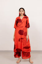 Scarlet Pomegranate Kurta Set - CiceroniKurta Set, Everyday WearSilai Studio