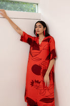 Scarlet Pomegranate Kurta Set - CiceroniKurta Set, Everyday WearSilai Studio