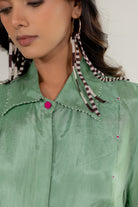 Sea Green Shirt Set - CiceroniCo-ord SetTussah