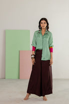 Sea Green Shirt Set - CiceroniCo-ord SetTussah