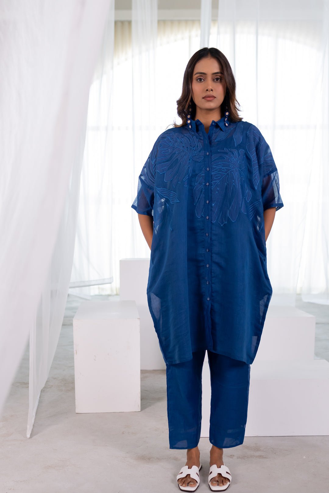 Sea of Foliage Tunic Co - ord Set - CiceroniKurta Set, Everyday WearSilai Studio