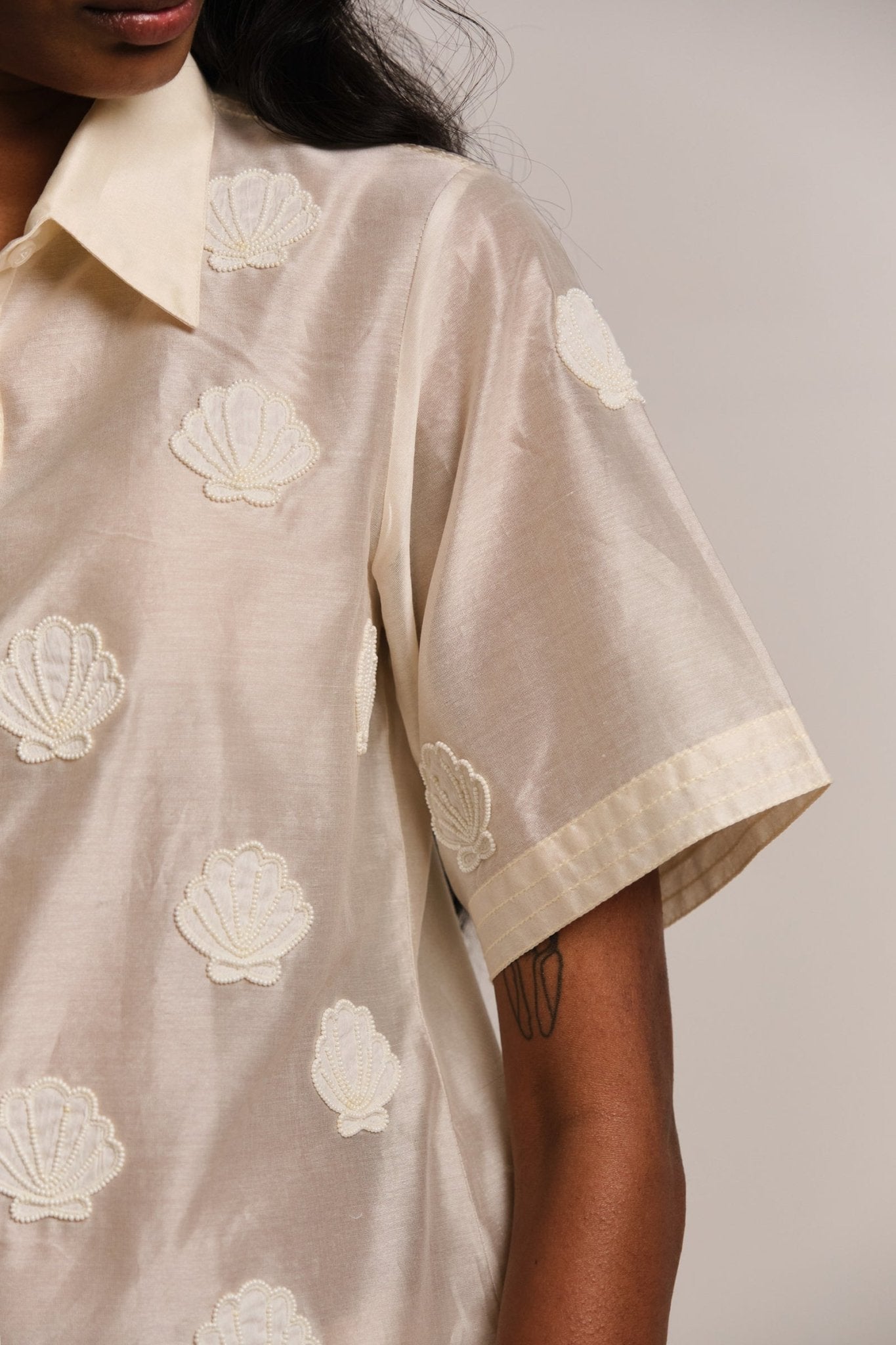 Sea Shell Shirt - Off White - CiceroniWomen ShirtsShimona