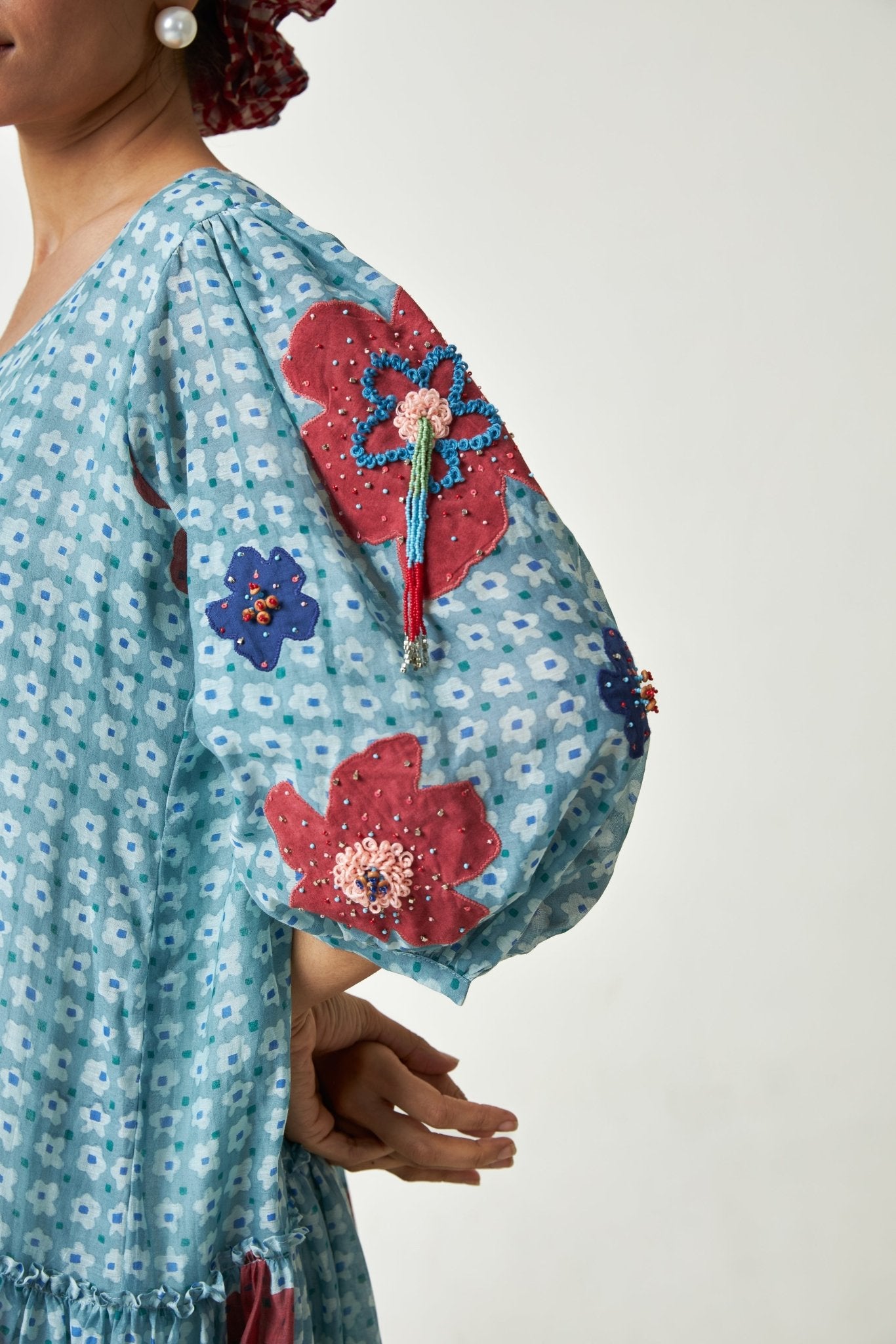 Seabreeze Block Printed Dress - CiceroniDressPants and Pajamas