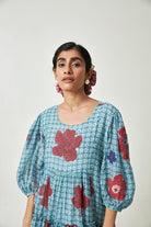 Seabreeze Block Printed Dress - CiceroniDressPants and Pajamas