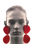 Seaglass - Big Drop - Red - CiceroniEarringsShivaani Vaishnavi