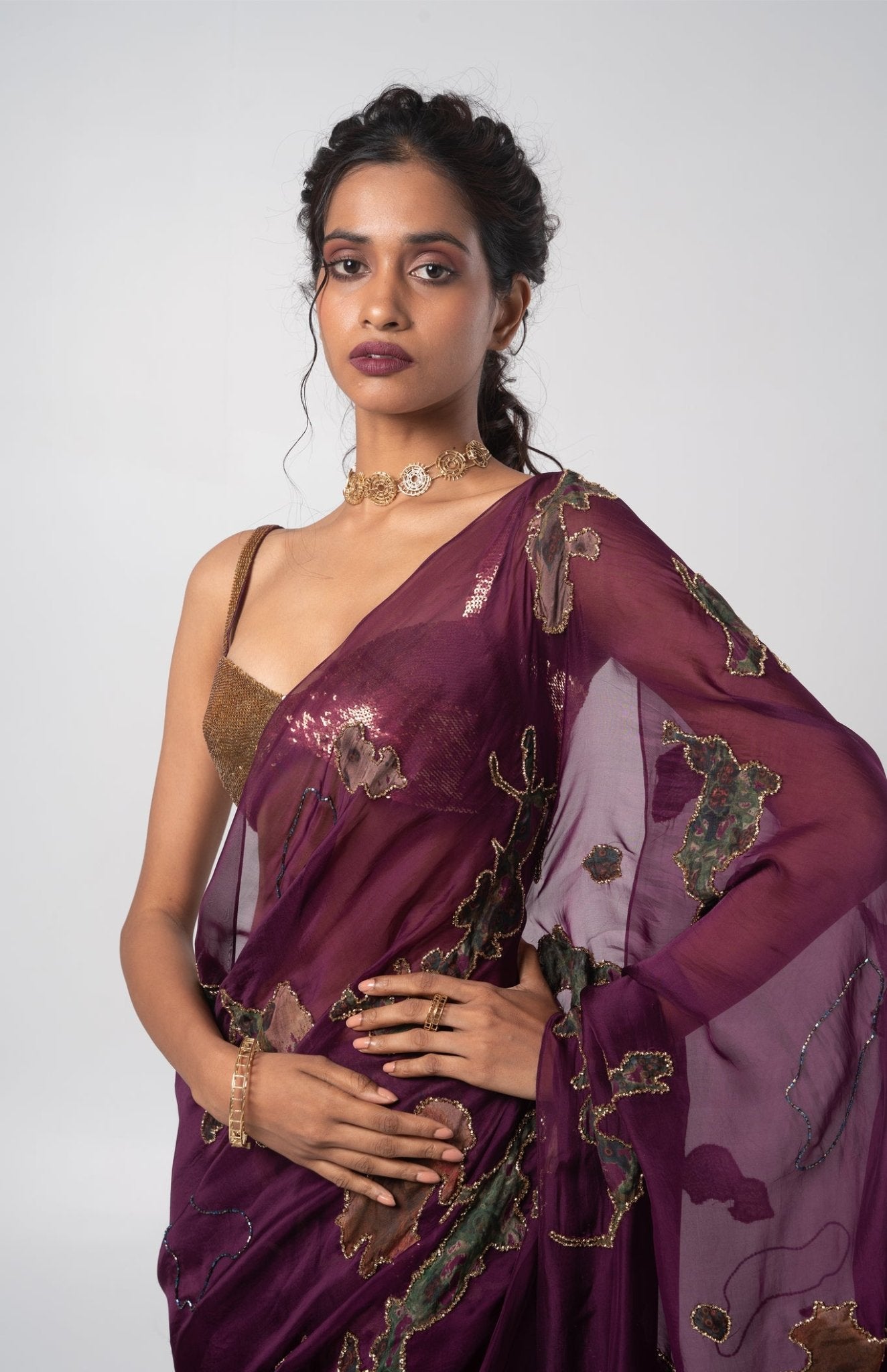 Sear Deconstructed Saree Set - CiceroniSkirt SetAdvait